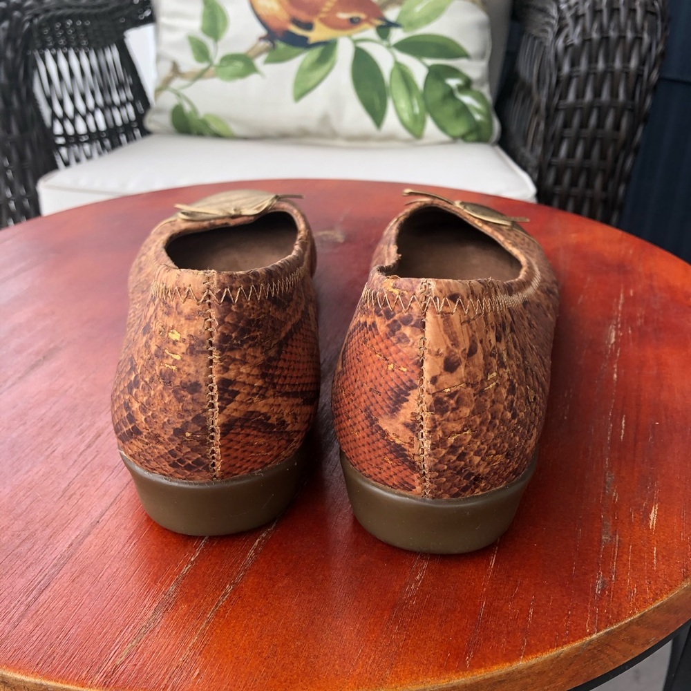 Aerosoles Bectify Snakeskin Cork Ballet Flat - 7.5 - Picture 3 of 5